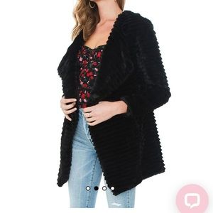 Faux fur jacket